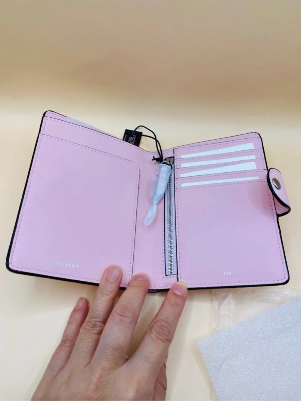 Victoria’s Secret Passport Cover  Wallet in Heritage Stripe